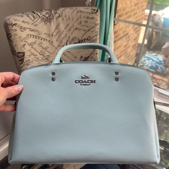 Silver/Light Teal Lillie Coach bag - Gorgeous NWT 🤩 - Can be worn as Crossbody - Picture 7 of 7